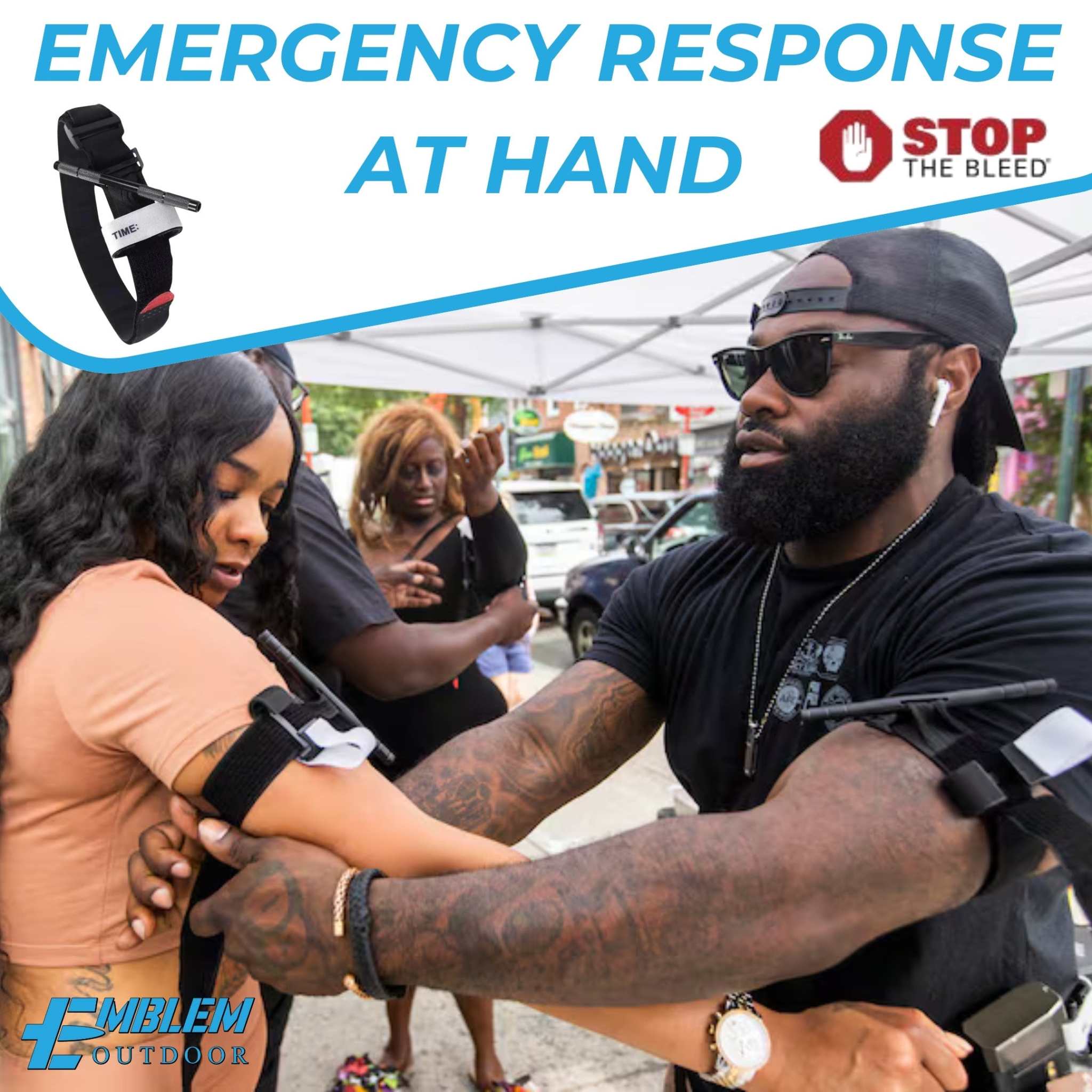 CAT Tourniquet with Aluminum Windlass for Tactical, Outdoor, Medical use.